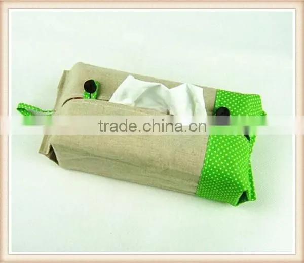 Creative Home Fabric Cotton and Linen Tissue Box photo-2