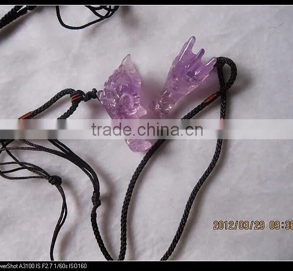 Wholesale Colorful Different Natural Crystal/sandstone/tiger Eye/malachite Stone Dragon Head Skull for Pandant photo-3