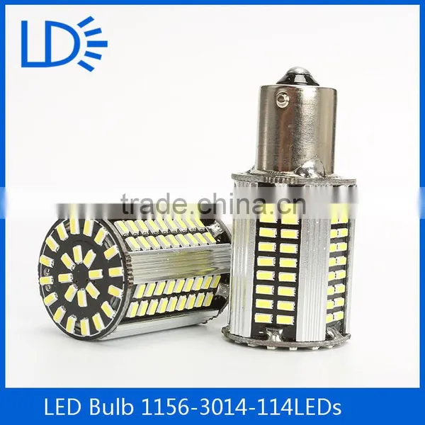 High Power Led Car Bulb 3014 114smd White 1156 Led Auto Bulb