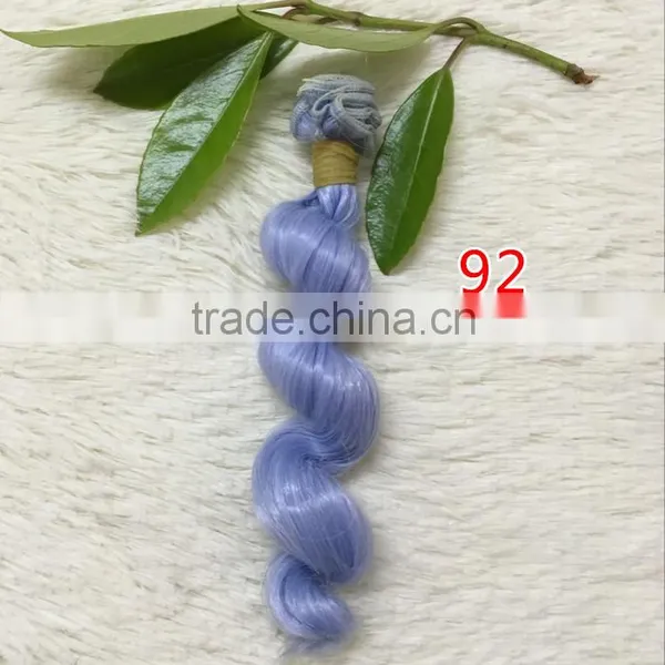 High Temperature Wire Fiber Curly Hair Weft for DIY BJD Doll Hair photo-6