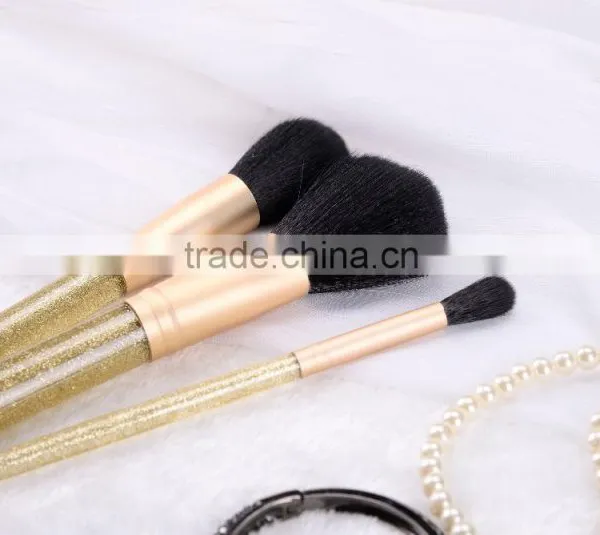 3pcs Kabuki Glitter Makeup Brush Set,synthetic Makeup Brush Set Professional photo-5