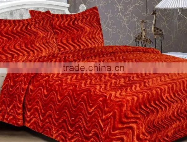 Warm and Luxury Faux Fur Throw With Pillow Bedding Set photo-4