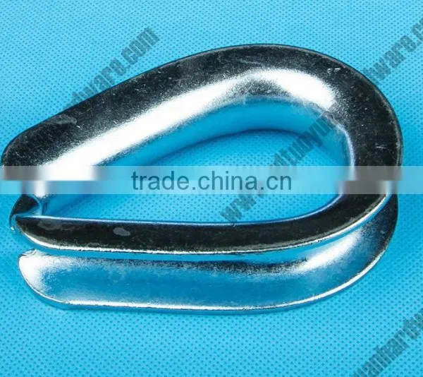 US Type Electric Galvanized Wire Rope Thimble G-411 photo-2