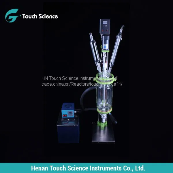 Types Glass Reactor Price With Double Jacket photo-4
