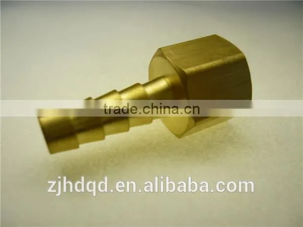 Threaded Connection With Sleeve for Rubber Hose Connector , High Performance Forged Brass Connector With Size of 1/4" 3/8" 1/2" photo-5