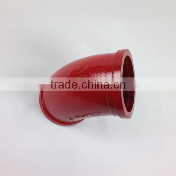 Abrasive Resistance Pipe Bend 45 Degree Elbow Concrete Pump Elbow photo-4