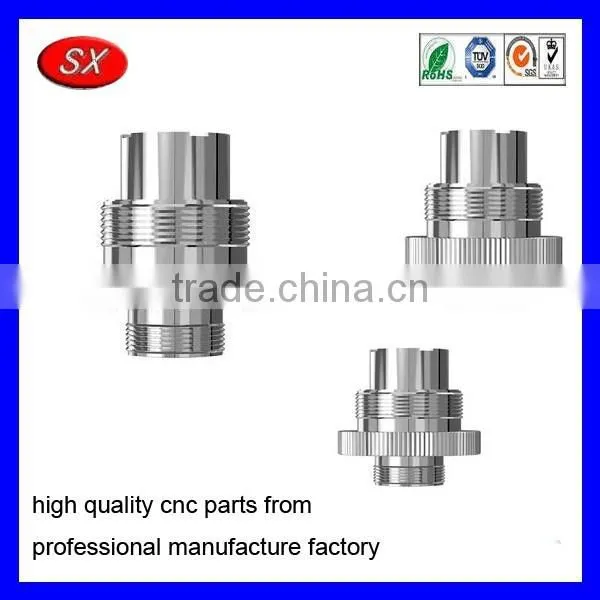 Customized Metal CNC Turned Parts Electronic Cigarette Parts Stainless Steel Adaptor Parts Cigarette Holder photo-3
