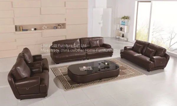 Living Room Leather Sofa Modern European Sofa
