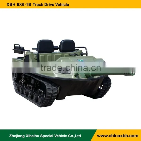 XBH 6X6-1B-2 Amusement Tiny Tank Track Drive Vehicle Entertainment Electronic Simulation Tank ATV photo-3