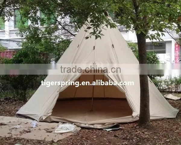 Outdoor 5m Canvas Camping Tent Family Camping Tent Teepee photo-2