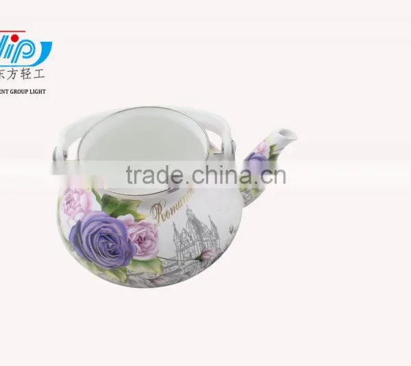 The Fashion Melon Shape 2.5L Enamel Kettle With Wooden/metal Knob photo-2