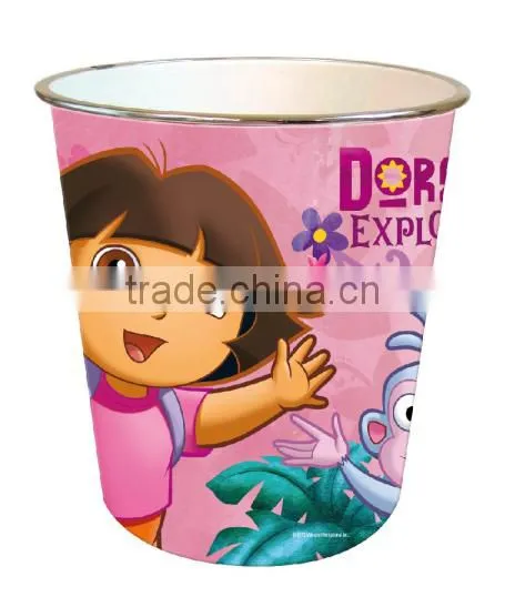 PP Material Home Use Colorful Cartoon Waste Bin photo-2