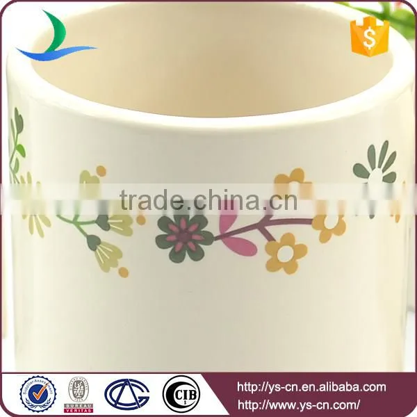 Chaoan Factory Simple Ceramic Decal Printing Flower Coffee Mugs photo-5