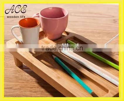 DIY Bamboo Wooden Keyboard Desk Organizer photo-2