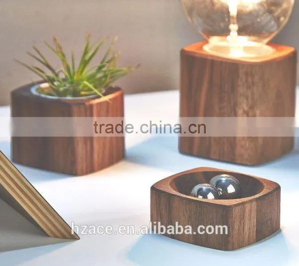Walnut Dish for Clip Paperclip Office Supplies Maple Available Wooden Clip Container Clip Box Without Lid photo-2