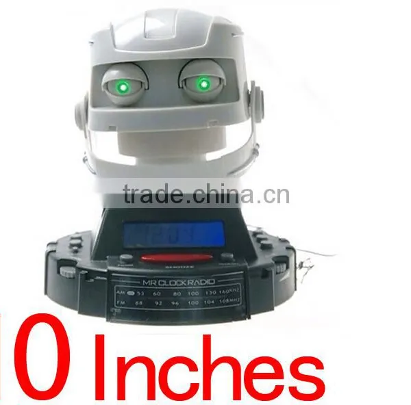 Best-selling Promotiom Gift Innovative Mr. Clock Robot Radio Alarm Cartoon Clock photo-2