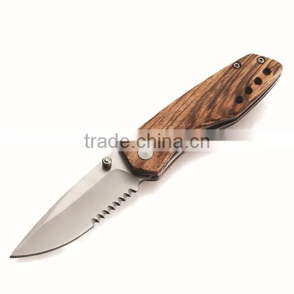 Custom Wooden Multifunction Blade Knife,outdoor Survival Tool Knife