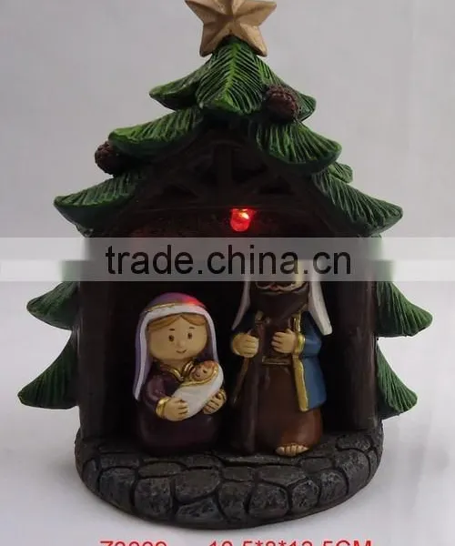 Polyresin 3d Baby Jesus Birth Craft Holy Family Figurines photo-6
