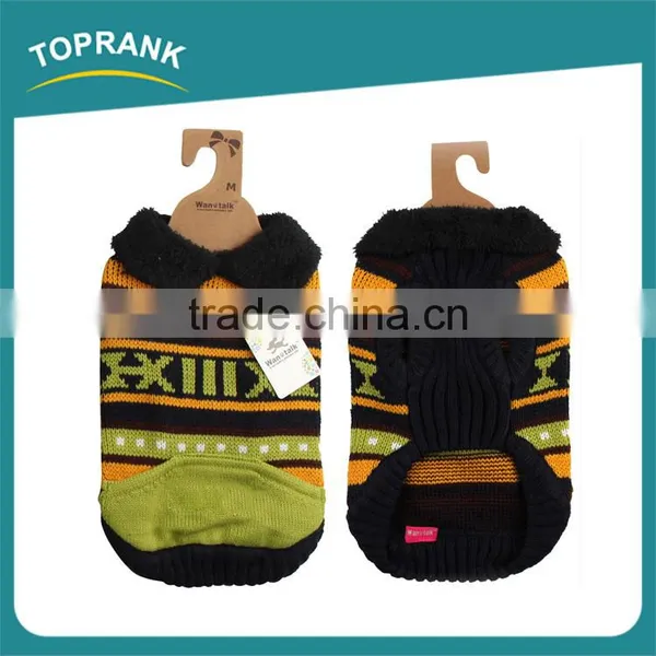 Fashion Design Green Letter Knitted Dog Sweater Winter Pet Clothes photo-2