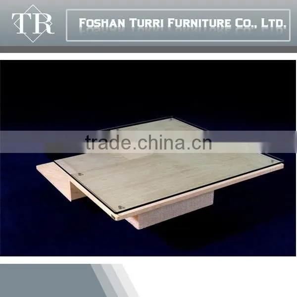 U Shape Design Travertine Base TV Stand photo-4