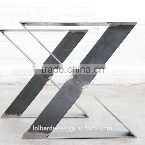 Industrial Wooden Stainless Steel Table Legs ,tale Base,dining Table photo-2