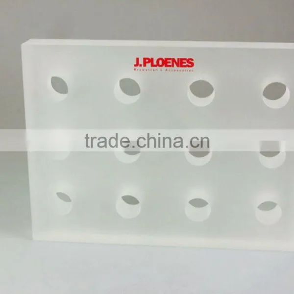 Wholsale Acrylic Lucite Scarf and Handkerchief Display Racks, PMMA Perspex Scarf Display Stand Shelf Rack photo-2