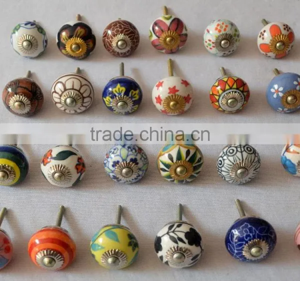 Latest Mix Design Unique Hand Painted Cabinet Knobs photo-2