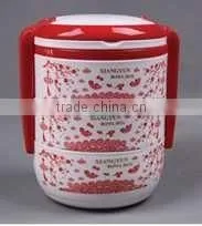 Portable Three Layers Round Lunch Box With Lock photo-2