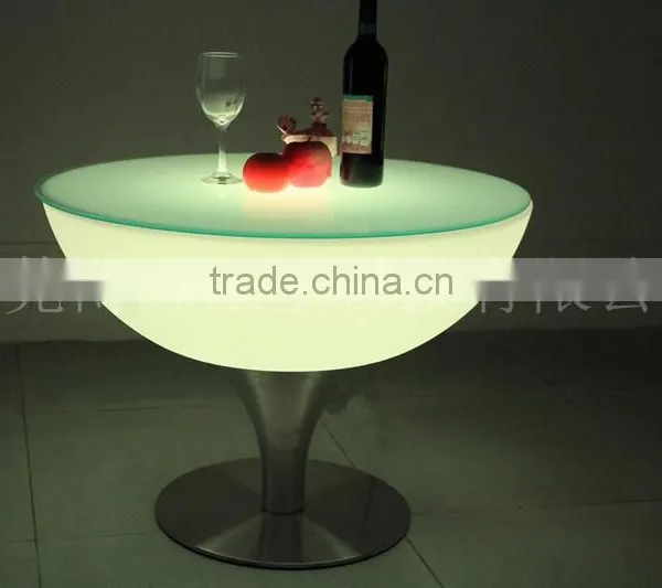 Color Changing Wholesale Plastic Home Furniture Coffee Dest Led Table photo-4