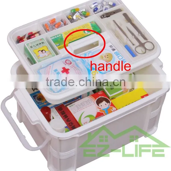 2016 New Design Plastic Rattan Plastic Medical First Aid Storage Box/organizer/kit/case for Home Workplace Car photo-2