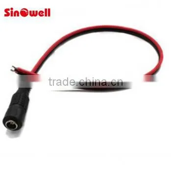 Flat Type 22AWG dc Cable Plug for CCTV 30cm 5.5*2.1mm photo-3