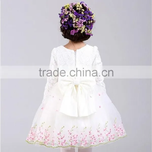 Autumn New Style Toddler Girl Floral Dress For Party Birthday Ceremonies Girls Dress Children Kids Clothes Vestido De Daminha photo-4