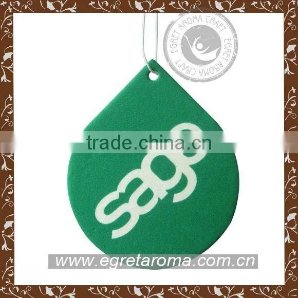 Custom Design Shape Hanging Cotton Paper Card for Promotional Gift Car Air Fresh photo-2