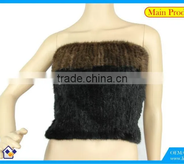 High Quality Knitted Mink Scarf photo-3
