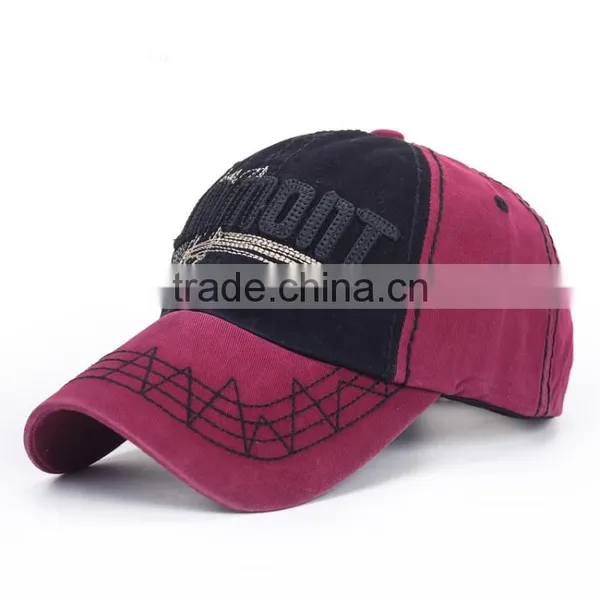 2017 Custom 100% Cotton Baseball Caps Wholesale photo-2