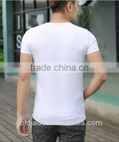 Customized Manufactorying Plain Short-sleeve T Shirt for Man photo-6