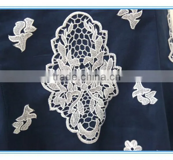 New Design 100% Ramie/linen Embroidery Classic Women Suits With Back Zipper photo-6