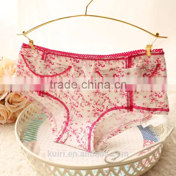 New Cute Pocket Women Cotton Underwear Girl Briefs Sexy Panty photo-2
