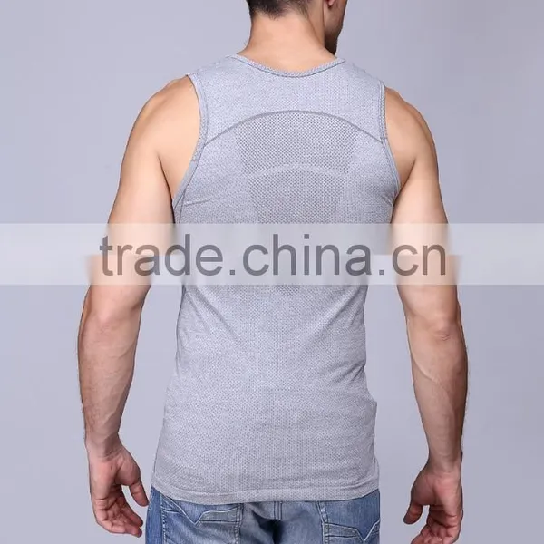 Mens Seamless Oem Tank Top l Breathable Body Building Tank Tops photo-2