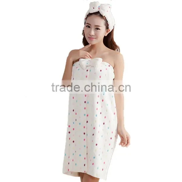 Lovely Bow Beautiful 9color Choice Fashion With Headbands Set Made in China Comfortable Bath Towel photo-5