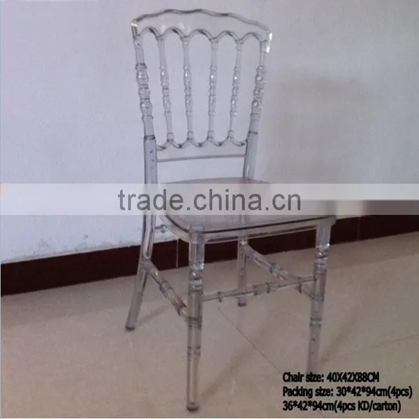 Wood and Clear Resin Chiavari Chair and Resin Napoleon Chair photo-5