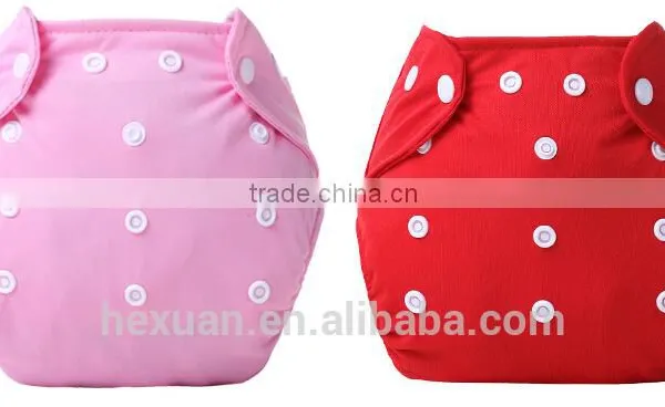 Plain Woven Color Snaps Bamboo Charcoal Inner Baby Cloth Nappy photo-5