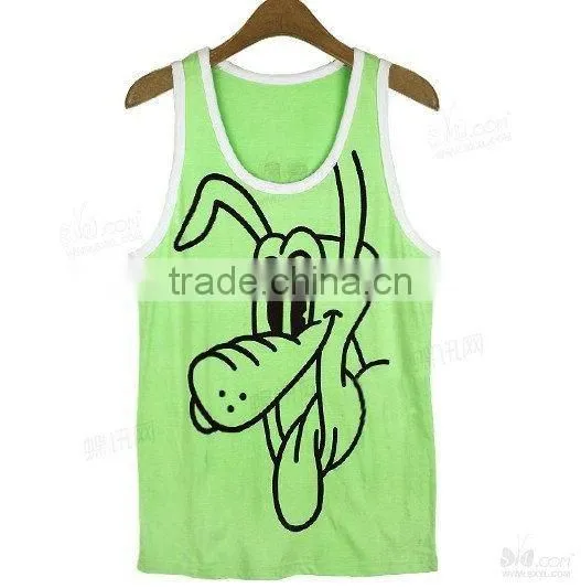 Men's Casing Edge Cotton Tank Top(sleeveless)