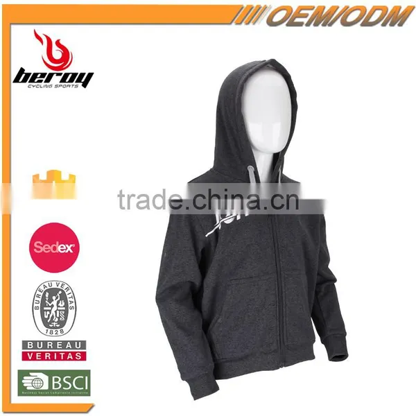 Comfort Zipper Up Blank Kids Sweatshirt Hoodies for Wholesale photo-2