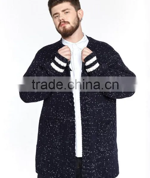 2017 Trend Cool Knitwear Winter Long Thick Sweater Mens Cardigan for Wholesale photo-2