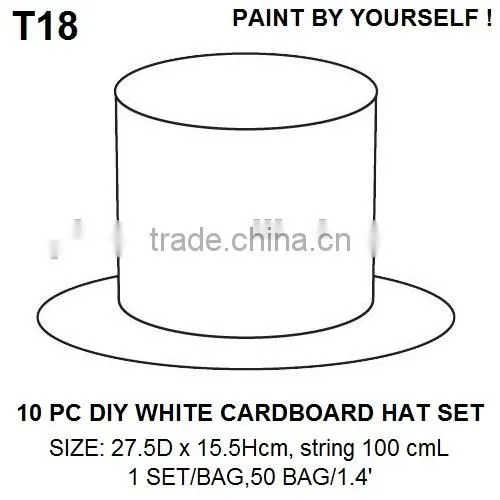 10 Pcs Papaer Craft DIY Cardboard Baseball Cap photo-6