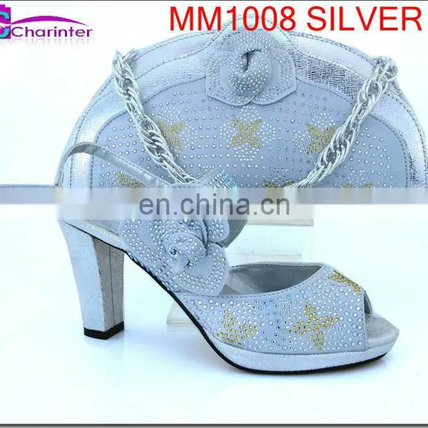 Shoes and Matching Clutch Bag Women High Heel Shoes MM1008 photo-5