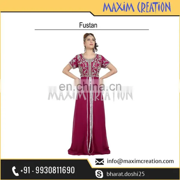 Most Admirable Evening Wear Home Gown Fustan For Arabian Women 6566 photo-4
