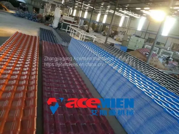 PVC+ASA Composite Roof Tile Machine/PVC Roof Tile Manufacturing Machine photo-4