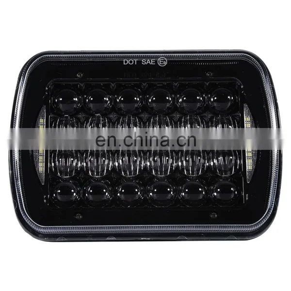 DOT SAE E9 Emark Dual Color Led h4 Headlight Daul Color Led Headlight for Truck for Harley for Jeep